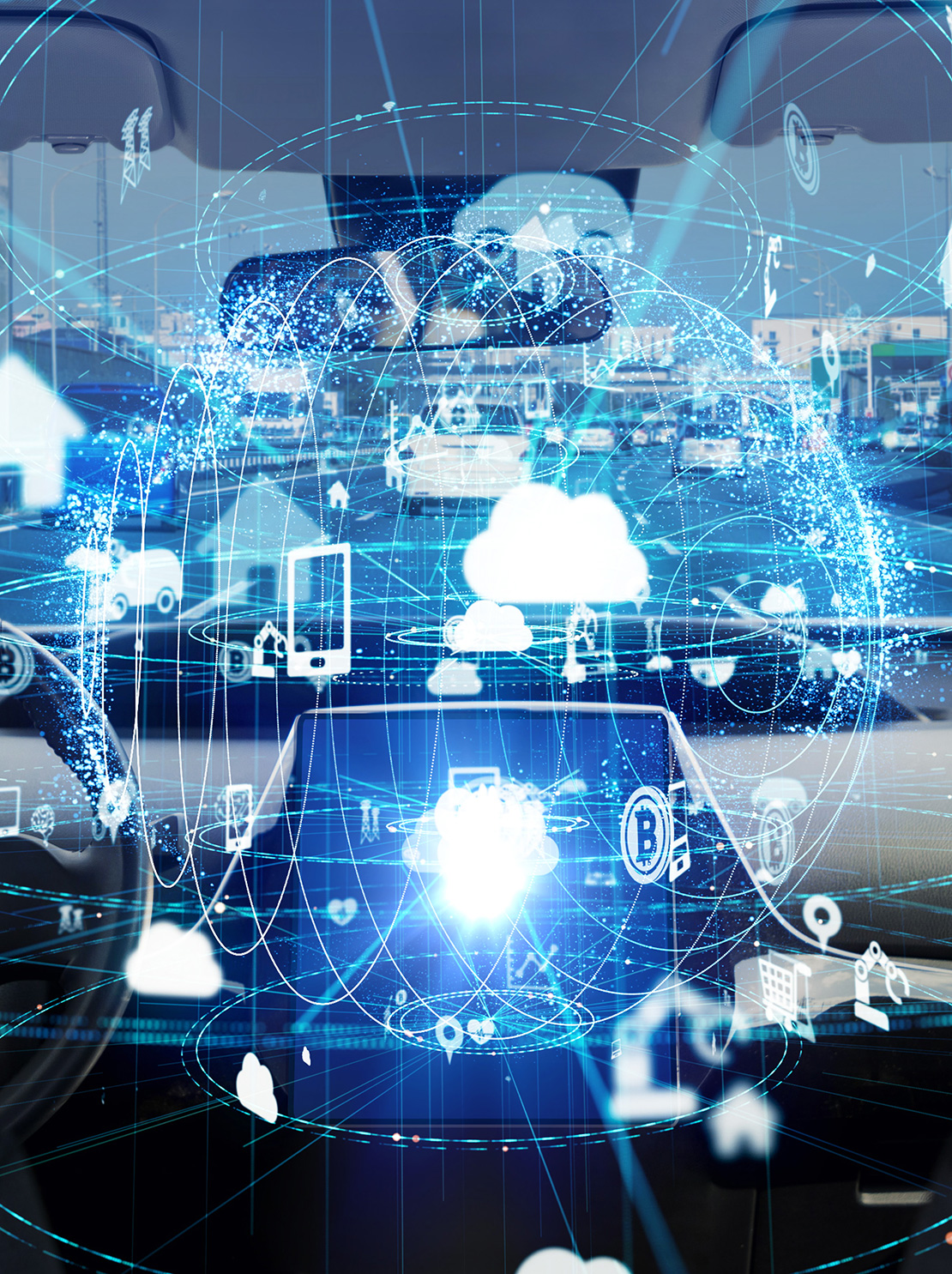 iStock-1054938090 Concept of self driving car technology