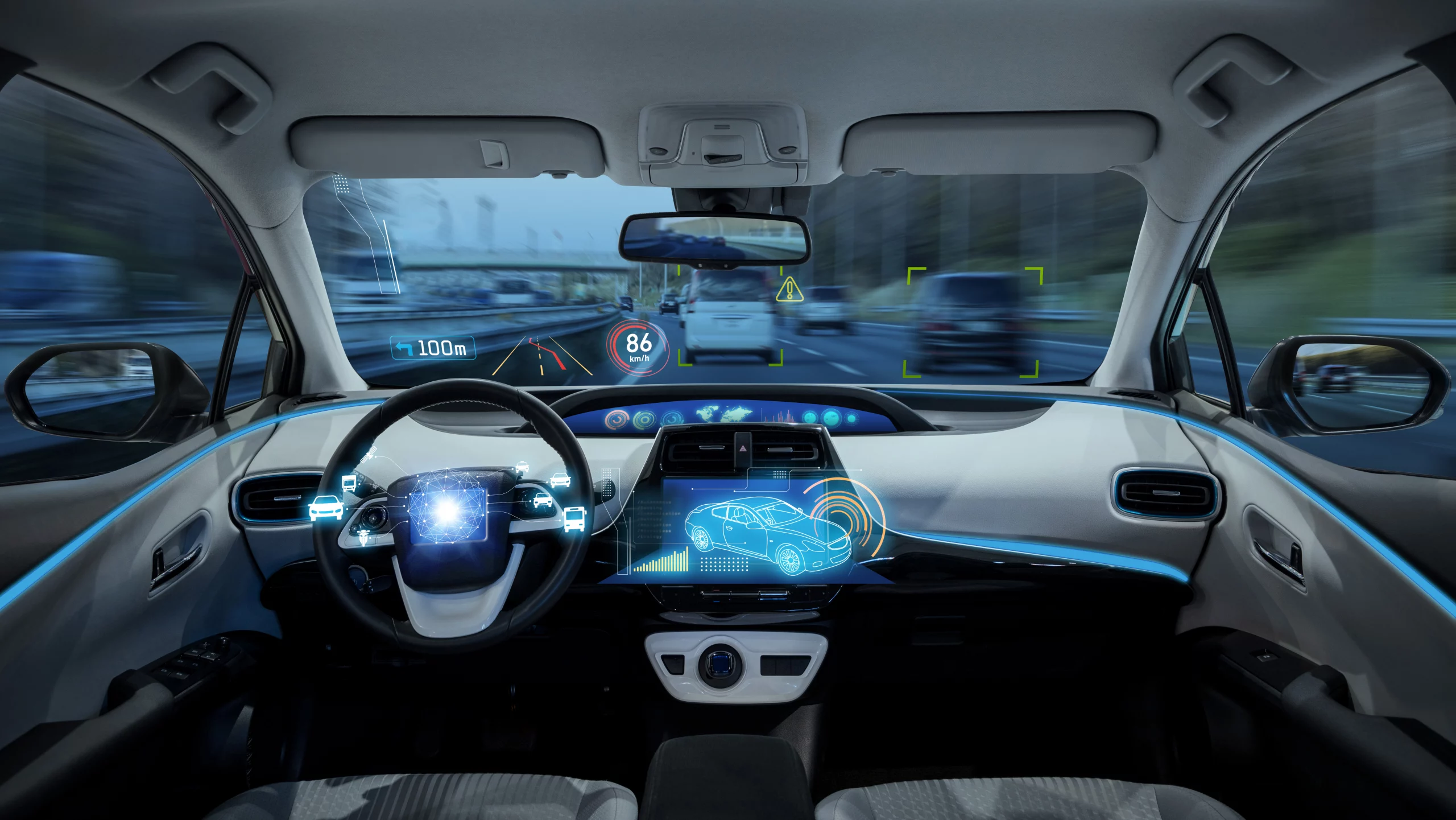 Concept of inside a self driving car