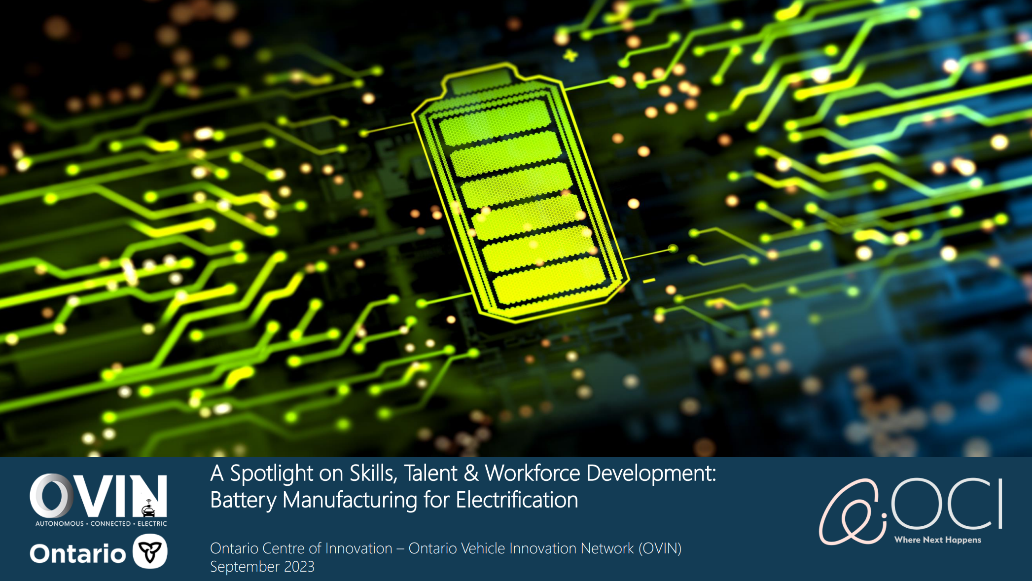 A Spotlight on Skills, Talent & Workforce Development: Battery Manufacturing for Electrification