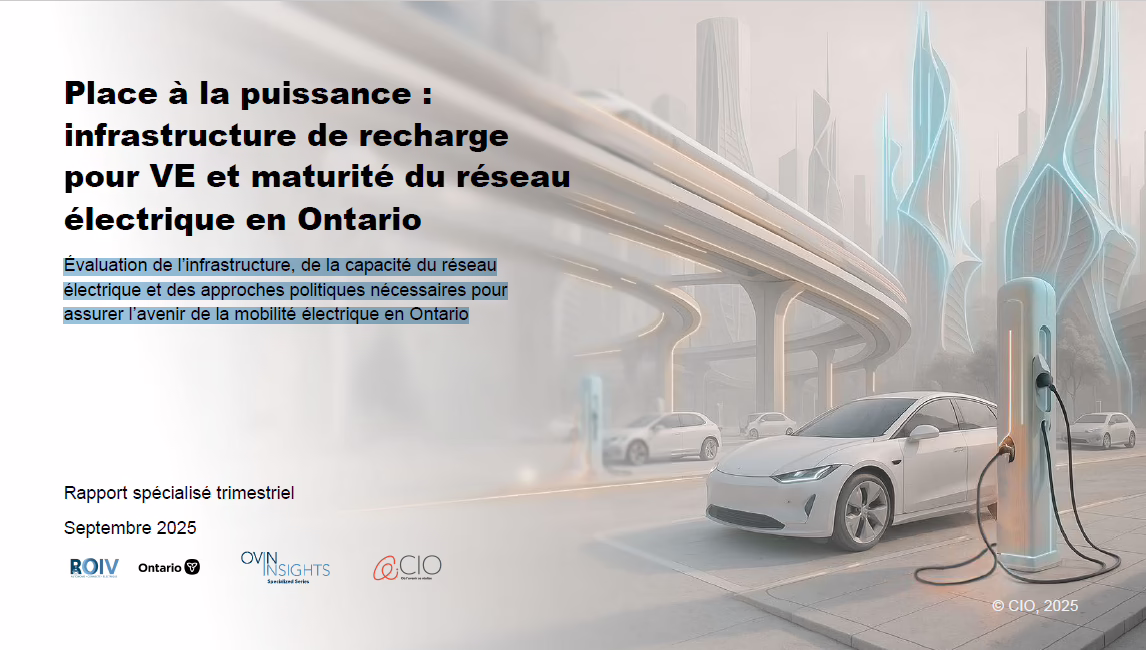 Place à la puissance : infrastructure de recharge pour VE et maturité du réseau électrique en Ontario